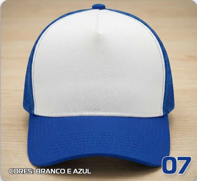 Trucker telado — Branco e azul · modelo 07