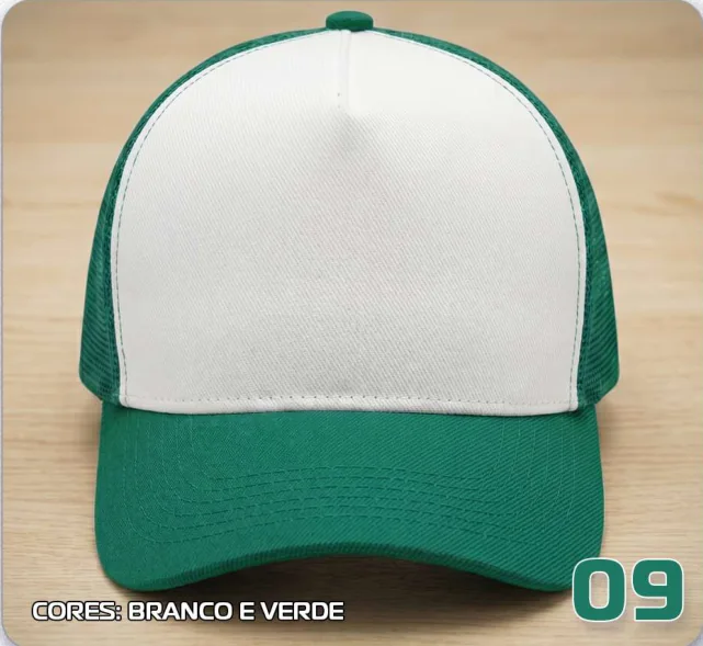 Trucker telado — Branco e verde · modelo 09