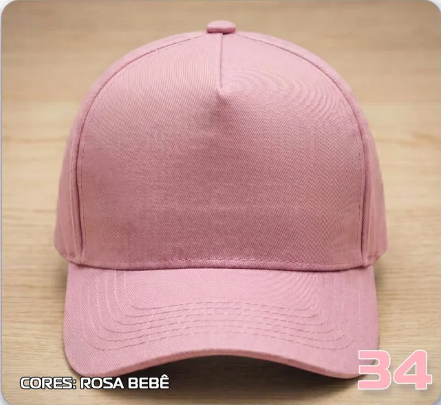 Trucker 100% tecido — Rosa bebê · modelo 34