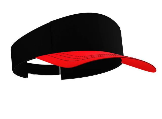 Viseira — Preto e vermelho